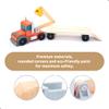 umu Construction Toy Cars 14 PCS Wooden Kids Mini Vehicles for Toddlers, Compatible to Thomas Train Toys Railway and Major Brands, Best for 3 to 5 Year Old Boys and Girls view 2