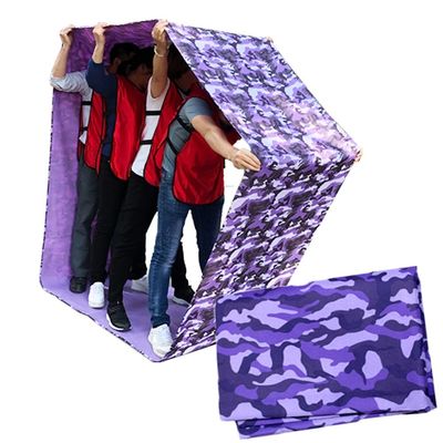 1PCS Teamwork Game Play Running Mat, Kids Adult Sports Game Oxford Cloth Run Mat, Outdoor Day Outdoor Carnival Activity Toys (Color : Purple, Size : Kids-4M/13FT)