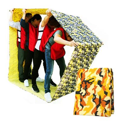1PCS Teamwork Game Play Running Mat, Kids Adult Sports Game Oxford Cloth Run Mat, Outdoor Day Outdoor Carnival Activity Toys (Color : Yellow, Size : Adult-8M/26FT)