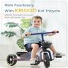 KRIDDO Kids Tricycles Age 24 Month to 4 Years, Toddler Kids Trike for 2.5 to 5 Year Old, Gift Toddler Tricycles for 2-4 Year Olds, Trikes for Toddlers, Blue view 2