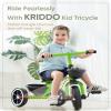 KRIDDO Tricycles Age 24 Month to 4 Years, Toddler Kids Trike for 2.5 to 5 Year Old, Gift for 2-4 Year Olds , Green view 2
