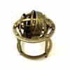 Vintage World Antique Brass Armillary Sphere Astrolabe Maritime Collectible Nautical Globe view 2