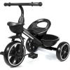 KRIDDO Kids Tricycle for 2-5 Year Olds - Gift for Toddlers - Black view 1