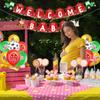 Kreatwow Farm Animal Baby Shower Decorations for Girls Boys Red Yellow Welcome Baby Banner Garland Cake Topper Farm Animals Party Table Centerpieces Barnyard Animal Balloons for Barnyard Party Supply view 4