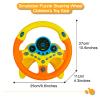 RedCrab Steering Wheel Car Driving Simulated Toy with Light and Music for Kids, Pretend Driving Seat Toys,Baby Electric Early Learning Educational Toys for Boys and Girls(Orange) view 4