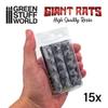 Green Stuff World for Models and Miniatures Set of Resin Giant Rats 3509 (GSWD-3509) view 3