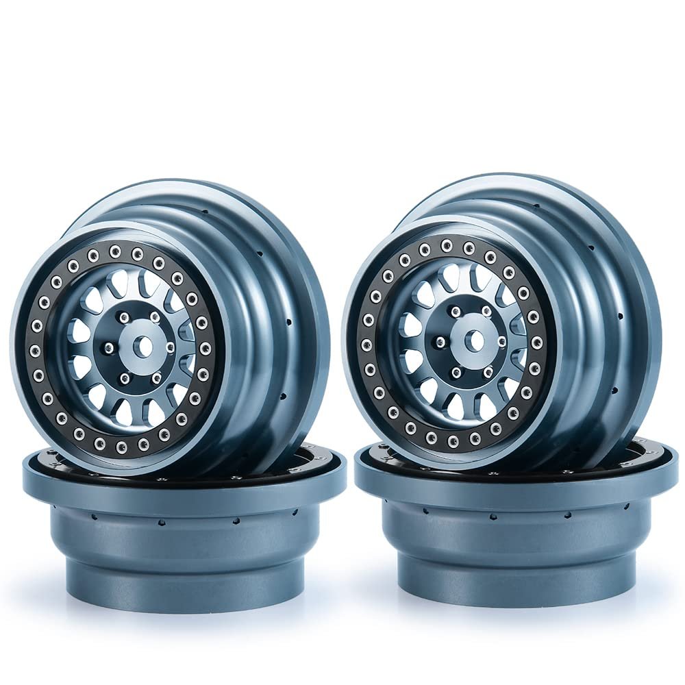 RC-Hub Aluminum Beadlock Wheels Rim for 1/7 UDR Unlimited Desert Racer RC Rock Crawler Buggy Truck Car