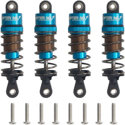 HobbyMarking Aluminum Alloy Oil Shock Absorber 62mm Adjustable Damper Set For Tamiya TT-01 TT-02 RC On-Road Car Upgrade Parts