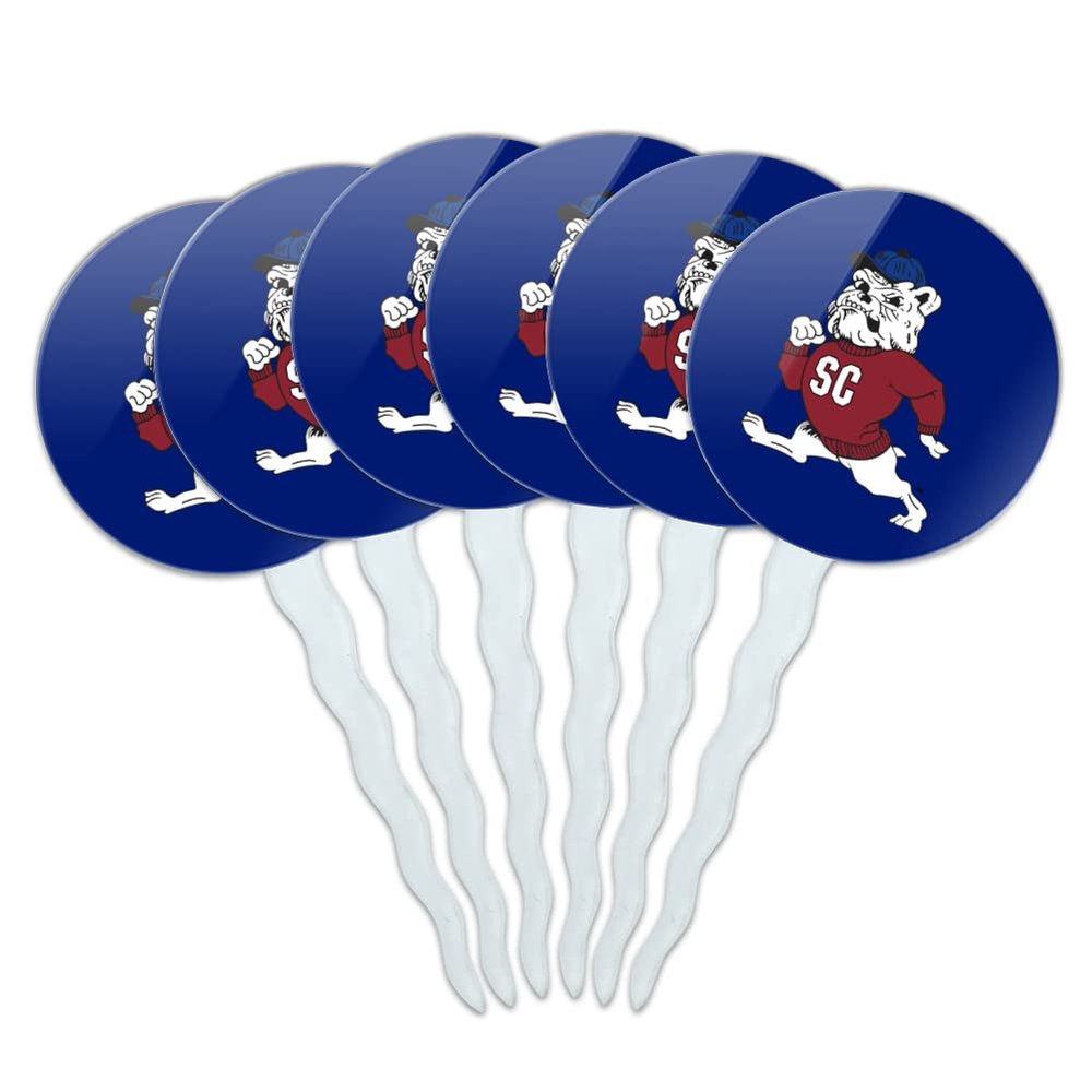 GRAPHICS & MORE South Carolina State Secondary Logo Cupcake Picks Toppers Decoration Set of 6