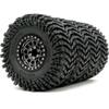 HOBBYSOUL Height 5.0'' Tires 2.2 Tyres & -10mm Negative Offset 2.2 Beadlock Wheels Black Rims For RC Mud Crawler All Terrain SCX10 Capra Wraith TRX4 Gen8 Everest gen 7 Pro, (4-Pack, Assembled) view 1