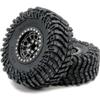 HOBBYSOUL Height 5.0'' Tires 2.2 Tyres & -10mm Negative Offset 2.2 Beadlock Wheels Black Rims For RC Mud Crawler All Terrain SCX10 Capra Wraith TRX4 Gen8 Everest gen 7 Pro, (4-Pack, Assembled) view 4
