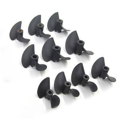2PCS RC Boat Propeller 30mm 32mm 35mm 40mm 45mm 3.175mm 1/8" 4.76mm 3/16mm 4mm Shaft Prop for RC Speed Boat Toy Boat Model - (Color: 2PCS Size H/)