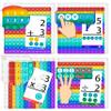Math Games for Kids - Flash Cards for Kids - Pop it Practice with Addition, Subtraction, Multiplication & Division - Ideal for Math Learning and Skill Building. view 2