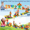 Marble Run Building Blocks for Kids: 130pcs Upgrade STEM Building Set with Launcher - Educational Toys for Kid Age 3-5 4-8 Preschool Family - Birthday for Boys Girls view 3