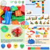 Marble Run Building Blocks for Kids: 130pcs Upgrade STEM Building Set with Launcher - Educational Toys for Kid Age 3-5 4-8 Preschool Family - Birthday for Boys Girls view 4
