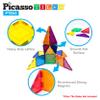 PicassoTiles Magnetic Tiles Isosceles Triangle + 353pc Magnetic Tile Combo Set, 12pcs Magnet Building Block STEM Learning Kit, Magnetic Brick Tile and Magnetic Tile Action Figures Kids Activity view 3