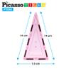 PicassoTiles Magnetic Tiles Isosceles Triangle + 353pc Magnetic Tile Combo Set, 12pcs Magnet Building Block STEM Learning Kit, Magnetic Brick Tile and Magnetic Tile Action Figures Kids Activity view 4