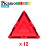 PicassoTiles Magnetic Tiles Equilateral Small Triangle + 353pc Magnetic Tile Combo Set, 12pcs Magnet Building Block STEM Learning Kit, Magnetic Brick Tile and Magnetic Tile Action Figures Included view 4