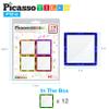 PicassoTiles Magnetic Tiles Mirror Square + 353pc Magnetic Tile Combo Set, 12pcs Magnet Building Block STEM Learning Kit, Magnetic Brick Tile and Magnetic Tile Action Figures Included Kids Activity view 4