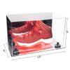 Better Display Cases Acrylic Large Shoe Display Case for Basketball Shoe Soccer Cleat Football Cleat with Mirror Case, Black Risers and Mirror Base (V11/A013) view 2