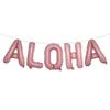 16 inch Tropical Hawaii Party Decorations Balloons Banner Aloha Foil Balloon Wedding Birthday Party Supplies (Aloha Pink) view 1