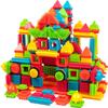 PicassoTiles Marble Run Magnetic Race Track + 240pcs Bristle Blocks, 40pcs Magnet Construction Brain Development Kit, Bristle Shape 3D STEM Building Blocks Tiles Set Construction Stacking Learning Toy view 1