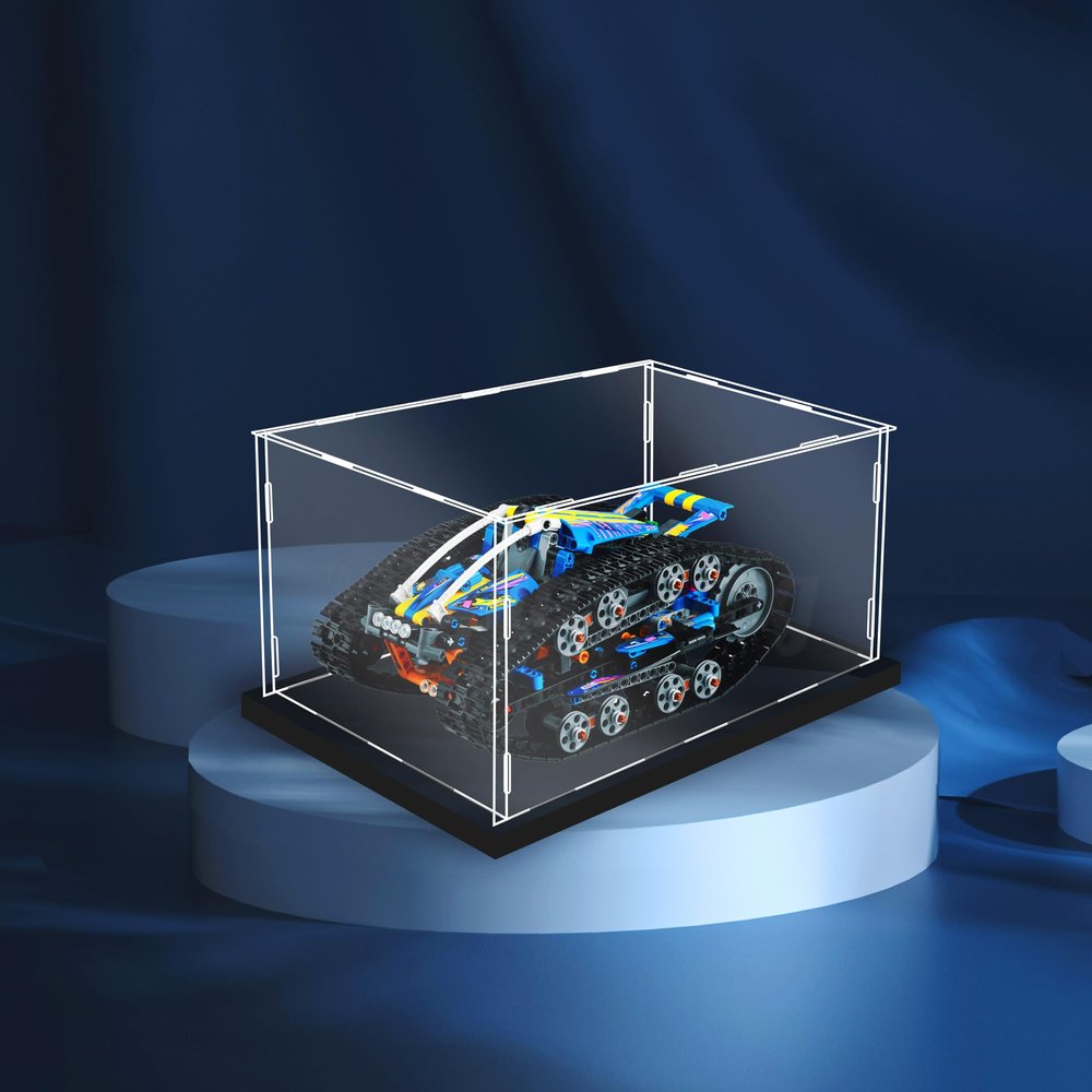DK DISPLAYKING Acrylic Display case Compatible with App-Controlled Transformation Vehicle 42140 (Model Set is not Included) (No Background)