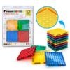 PicassoTiles 12pc Magnetic Brick Tiles + 108pcs Magnetic Puzzle Cubes, All-in-one Socket Spikes Toys Accessory Kit Stacking Set, Magnet Construction Building Block Set, Free Ideabook with 50 Ideas view 2