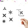18 pcs Ninja Happy birthday Cupcake Toppers Decor Kit - kung fu ninja Darts theme Samurai Birthday Party Decorations view 2