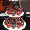 18 pcs Ninja Happy birthday Cupcake Toppers Decor Kit - kung fu ninja Darts theme Samurai Birthday Party Decorations view 3