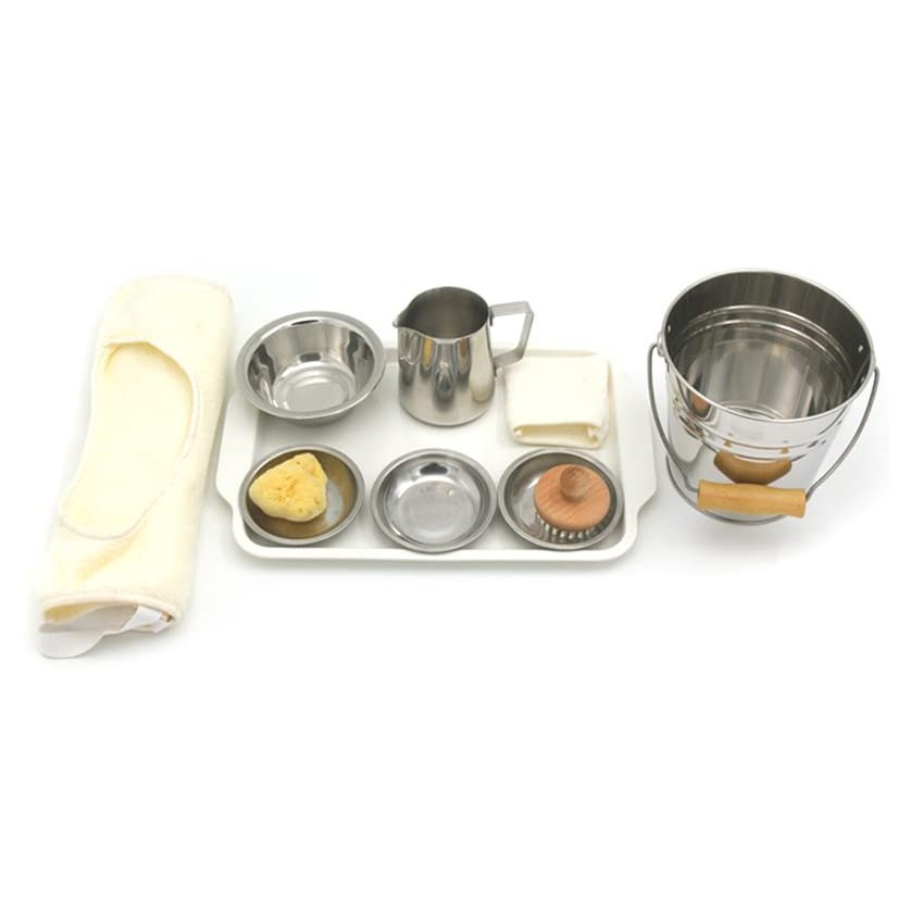 Montessori Washing a Table Activity Set Practical Life Material for IC Cleaning Exercise