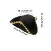 SGBETTER 4 Pack Pirate Tricorn Hat Black Colonial Tri-Corner Hat with Gold Trimming for Pirate Theme Party Halloween Cosplay Masquerade Accessories view 2