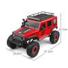 Wemay 104311 RC Car 2.4G 1/10 4WD Car SUV Brushed Motor Remote Control Off-road Crawler Car, Red view 2