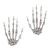 1pair Skeleton Hand Halloween Decoration Realistic Plastic Skeleton Hand Props for Parties Escape Rooms and Bar Decor Creepy Halloween Atmosphere view 1