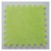 30 PCS Interlocking Foam Mats,Fluffy Carpet Tiles Plush Area Rug,12"X12" Interlocking Puzzle Floor Mat with Border,Soft Crawling Playmat Floor Tiles,Bedroom EVA Foam Mat,Light Green view 1