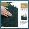 30 PCS Interlocking Foam Mats,Fluffy Carpet Tiles Plush Area Rug,12"X12" Interlocking Puzzle Floor Mat with Border,Soft Crawling Playmat Floor Tiles,Bedroom EVA Foam Mat,Coffee view 3