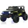 OLAKIDS Kids Ride on Truck, 12V Electric Vehicle with Remote Control, Battery Powered Toddler Car with Music, Horn, 3 Speeds, LED Lights, Bluetooth, USB, Radio (Dark Black) view 1