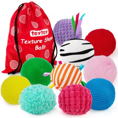 Baby Sensory Texture Ball Toy Set,10Pcs Montessori Toys for Babies 6-12 Months,Develop Fine Motor & Sensory Play for Newborns Early Learning,Fidget Stress Toys for Autism/Anxiety Relief.