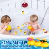 Chivao 36 Pcs Mini Rubber Ducks with 36 Sunglasses Rubber Ducks in Bulk Bathtub Duckies Toys for Kids Christmas Valentine Gifts Birthday Party Favors Cruise(Yellow,Multicolor Sunglasses) view 4