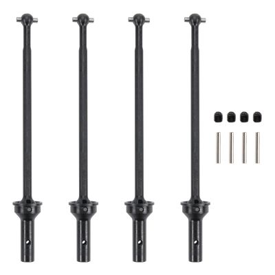 RCAWD CVD Driveshaft for ARRMA 6S, 1/7 Mojave 6S & Roller Upgrades Parts, 109mm #45 Steel Drive shafts w CVD AXLE Hop Ups for #ARA310954 Black