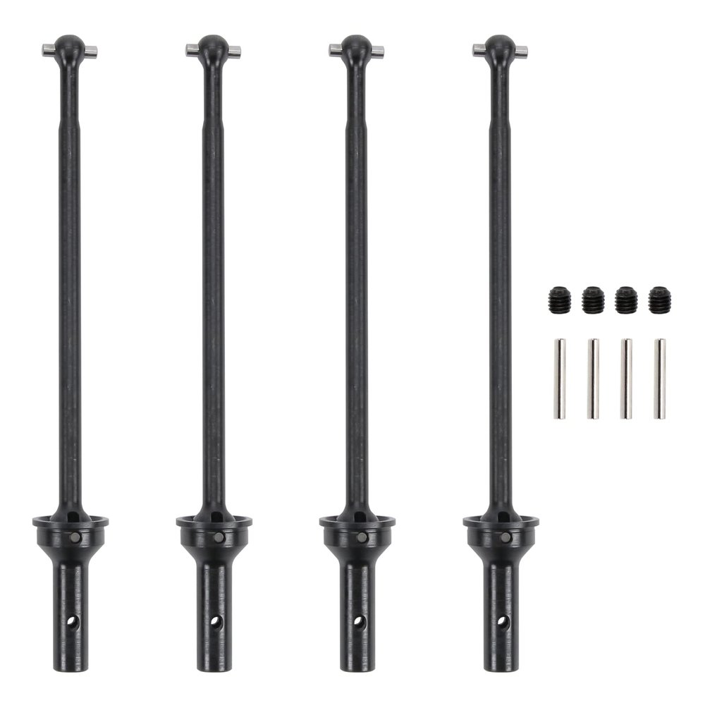 RCAWD CVD Driveshaft for ARRMA 6S, 1/7 Mojave 6S & Roller Upgrades Parts, 109mm #45 Steel Drive shafts w CVD AXLE Hop Ups for #ARA310954 Black