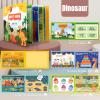 MIKNEKE 4 Pack DIY Quiet Book for Toddlers, Montessori Busy Book for Kids with Dinosaur, Sea, Travel, Space Preschool Learning Activities & Education Toys view 2