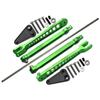 GPM Aluminum 7075-T6 Rear Anti Swing Rod & Stabilizer Bar-23Pc Set for Team LOSI 1/10 Hammer Rey U4 Rock Racer-Los03030 (Green) view 1