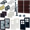 Building Bricks Kit Glasses Windows and Doors Set Accessories Compatible for Generic Classic Bricks for Kids Boys Grils Building Kits fits with Major Brands view 2