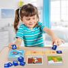 Learning Toys for 3 4 5 Years Old Kids - 116Pcs Short Vowel Letters Sorting Spelling Reading Toy Set with Double-Sided Flash Cards, Preschool Kindergarten Learning Activities Toy for Boys Girls view 2