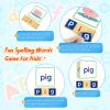 Learning Toys for 3 4 5 Years Old Kids - 116Pcs Short Vowel Letters Sorting Spelling Reading Toy Set with Double-Sided Flash Cards, Preschool Kindergarten Learning Activities Toy for Boys Girls view 3