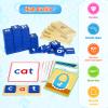 Learning Toys for 3 4 5 Years Old Kids - 116Pcs Short Vowel Letters Sorting Spelling Reading Toy Set with Double-Sided Flash Cards, Preschool Kindergarten Learning Activities Toy for Boys Girls view 4