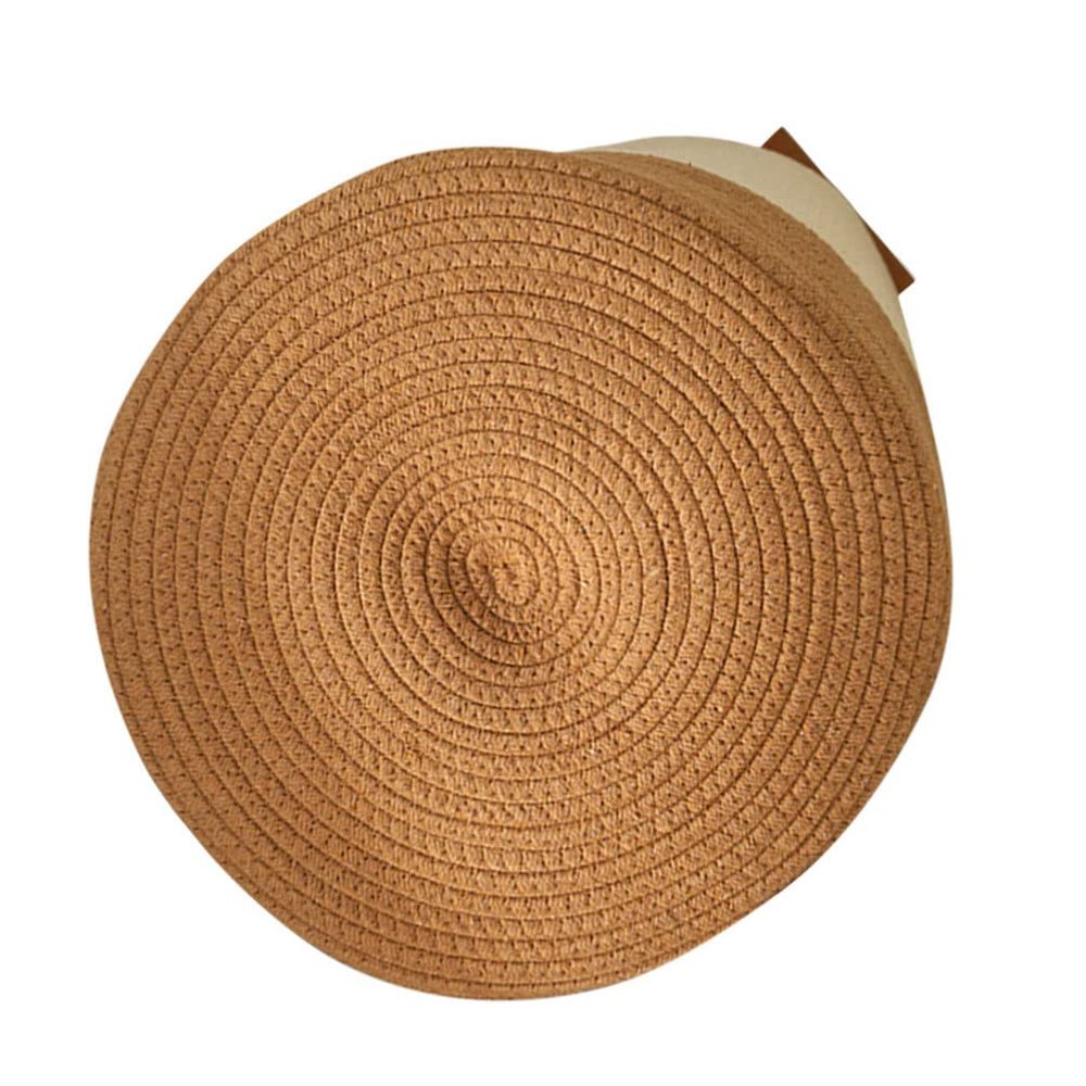 LIFKOME Versatile Cotton Rope Woven Baskets Laundry Basket for Home Organization Key Wallet Holder