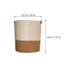 LIFKOME Versatile Cotton Rope Woven Baskets Laundry Basket for Home Organization Key Wallet Holder view 3