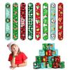 CCINEE 48Pcs Christmas Slap BraceletsXmas Slap Wristbands Assorted Pattern Snap Wristbands for Kids Christmas Party Favors Gift Bag Filler view 1